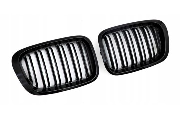 DUMMY GRILL KIDNEY BMW 3 E46 BLACK GLOSS 2 RIBS 1997 2001 Catalog number of the part KRG BMW 160
