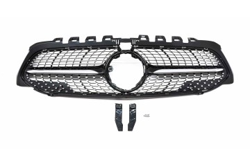 DUMMY GRILL MERCEDES DB C W177 2019 2023 BLACK GLOSS DIAMOND Packaging status original