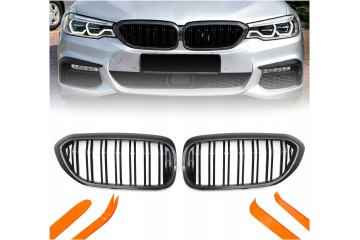 DUMMY GRILL KIDNEY BMW 5 G30 G31 CARBON COLOR 2 RIBS 2018 2020