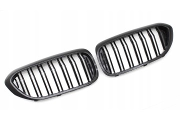 DUMMY GRILL KIDNEY BMW 5 G30 G31 CARBON COLOR 2 RIBS 2018 2020 Part manufacturer TOPGER
