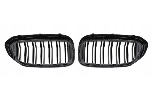 DUMMY GRILL KIDNEY BMW 5 G30 G31 CARBON COLOR 2 RIBS 2018 2020 Catalog number of the part KRG BMW 293 X
