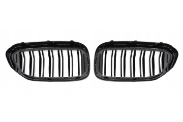 DUMMY GRILL KIDNEY BMW 5 G30 G31 CARBON COLOR 2 RIBS 2018 2020 Catalog number of the part KRG BMW 293 X