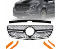 DUMMY GRILL MERCEDES DB VITO W447 16 19 BLACK GLOSS DIAMOND