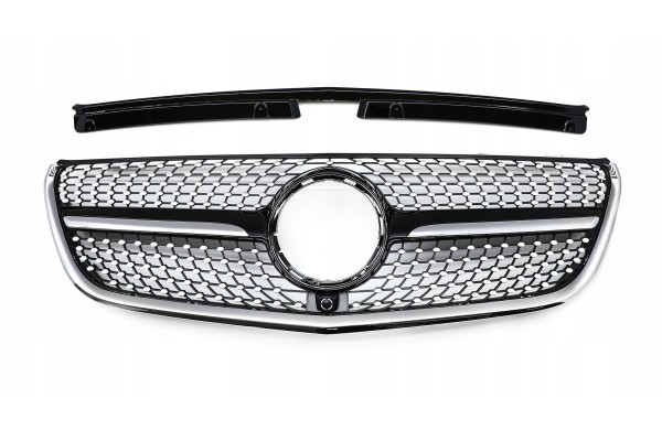 DUMMY GRILL MERCEDES DB VITO W447 16 19 BLACK GLOSS DIAMOND Packaging status original