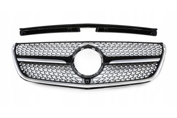 DUMMY GRILL MERCEDES DB VITO W447 16 19 BLACK GLOSS DIAMOND Packaging status original