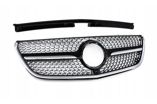DUMMY GRILL MERCEDES DB VITO W447 16 19 BLACK GLOSS DIAMOND Part manufacturer TOPGER