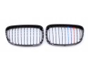 DUMMY GRILL KIDNEY BMW 1 F20 12 14 BLACK GLOSS COLOR M PACKAGE 1 RIB Packaging status original