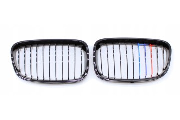 DUMMY GRILL KIDNEY BMW 1 F20 12 14 BLACK GLOSS COLOR M PACKAGE 1 RIB Packaging status original