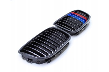 DUMMY GRILL KIDNEY BMW 1 F20 12 14 BLACK GLOSS COLOR M PACKAGE 1 RIB Part manufacturer TOPGER