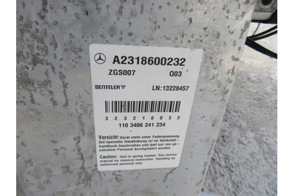 MERCEDES SL W231 ROOF PANORAMIC PANORAMA Catalog number of the original A2318600232