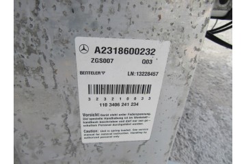 MERCEDES SL W231 ROOF PANORAMIC PANORAMA Catalog number of the original A2318600232