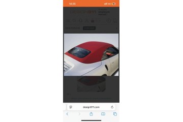 Roof covering convertible with rear window Porsche 991 992 991561939