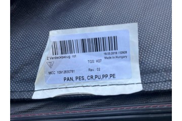 Roof covering convertible with rear window Porsche 991 992 991561939 Quality of parts according to GVO O original with manufactu