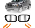 DUMMY GRILL FOR BMW X5 E53 1999 2003 BLACK MAT 1 RIB