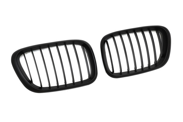 DUMMY GRILL FOR BMW X5 E53 1999 2003 BLACK MAT 1 RIB Catalog number of the part KRG BM 548