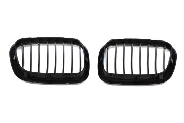 DUMMY GRILL FOR BMW X5 E53 1999 2003 BLACK MAT 1 RIB Part manufacturer TOPGER