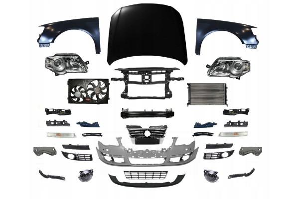 PASSAT B6 05 11 FRONT MASK BUMPER BELT LAMP