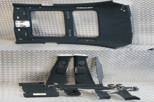 COMPLETE HEADLINER PANORAMA ALCANTARA BLACK MERCEDES S W223 LONG