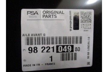 Mascara de Guardabarros Izquierda y Derecha para PEUGEOT 2008 LIFT Nue