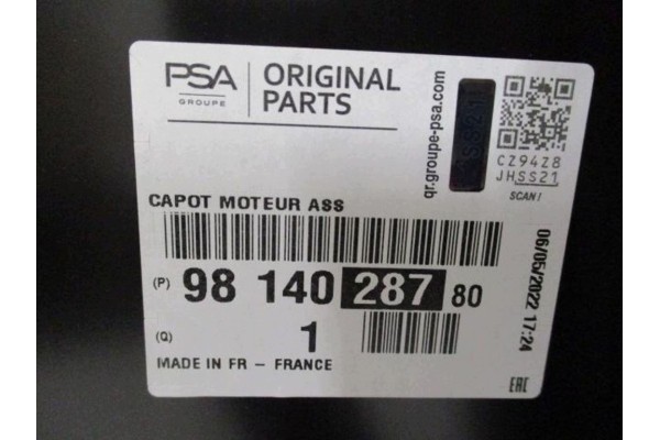 Mascara de Guardabarros Izquierda y Derecha para PEUGEOT 2008 LIFT Nue