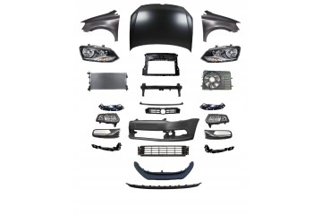 VW POLO 6R 07 14 FRONT MASK BUMPER BELT LAMP