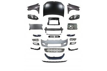 VW POLO 6R 07 14 FRONT MASK BUMPER BELT LAMP Packaging status original