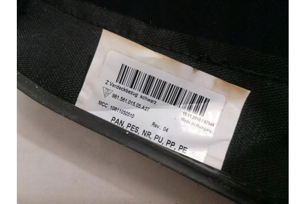 Cubierta de capota blanda Porsche Boxster 718 98156101504 para descapo