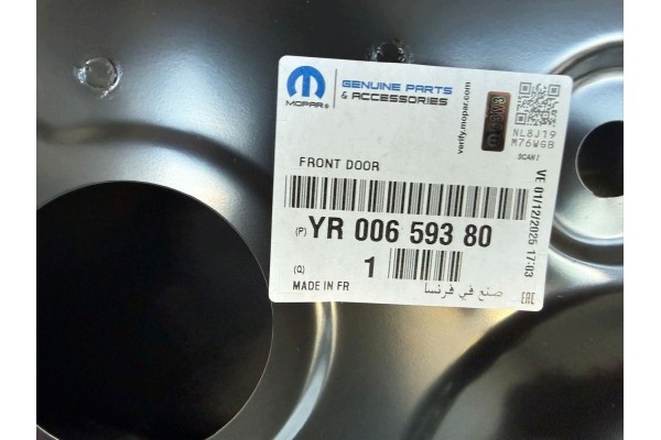 Puerta Delantera Derecha Opel Insignia B Nueva Original YR00659380
