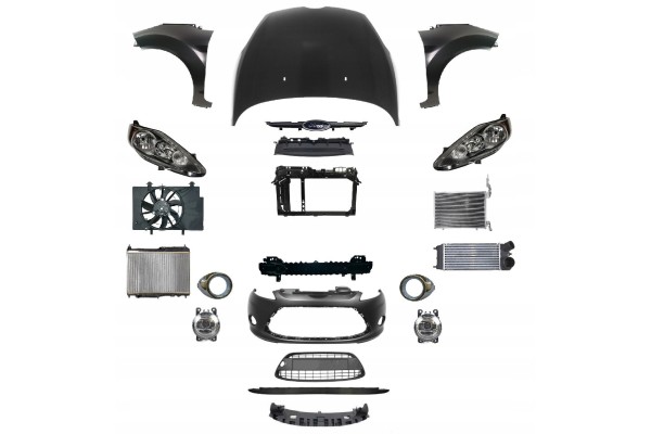 FIESTA 08 13 FRONT MASK BUMPER BELT FENDER LAMP