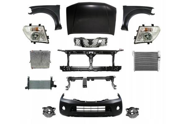 NAVARA 04 10 FRONT MASK BUMPER BELT LAMP FENDER