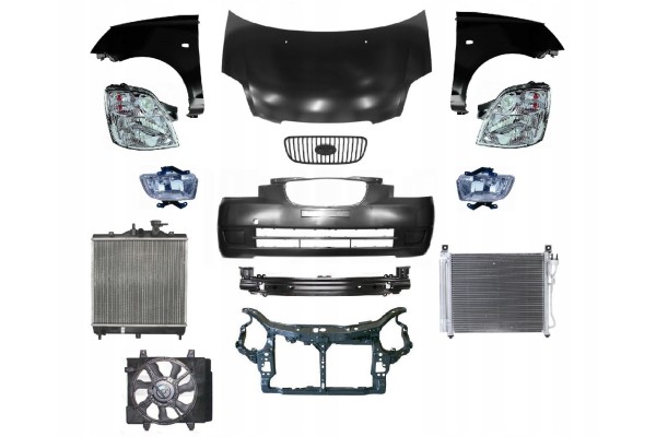 PICANTO 04 08 FRONT MASK BUMPER BELT FENDER