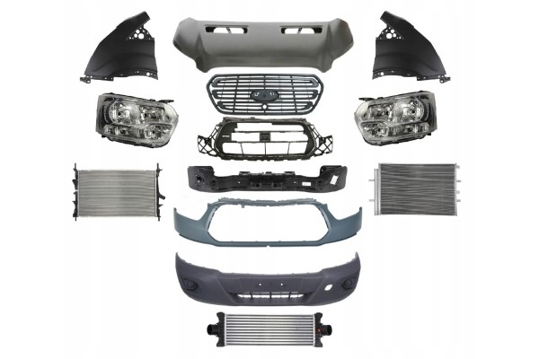TRANSIT 14 FRONT MASK BUMPER BELT FENDER LAMP