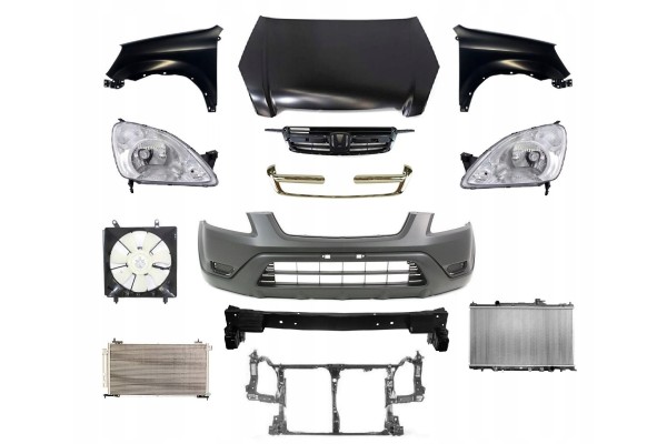 HONDA CRV 01 07 FRONT MASK BUMPER BELT FENDER