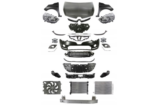 RENAULT CLIO IV 16 19 FRONT BUMPER BELT HEADLIGHT