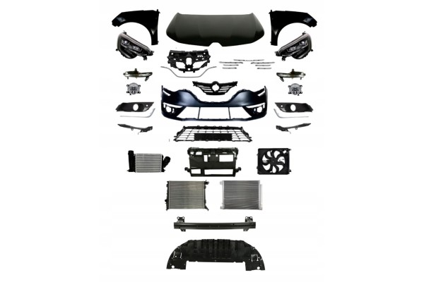 MEGANE IV 16 20 FRONT MASK BUMPER BELT FENDER