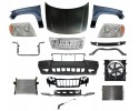 CHEROKEE WJ 98 05 FRONT MASK BUMPER BELT FENDER
