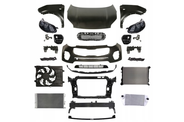 SPORTAGE IV 15 18 FRONT MASK BUMPER BELT FENDER