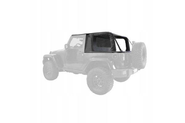 Complete Cargo type soft roof with Suntop Wrangler JK wall Catalog number of the part SUNJKCCBK2