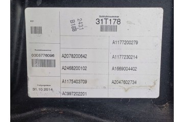 MERCEDES CLA W117 117 DOOR RIGHT FRONT 650 A1177220207 Version European
