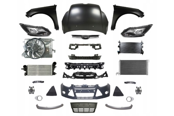 FOCUS 10 14 FRONT MASK BUMPER BELT FENDER LAMP