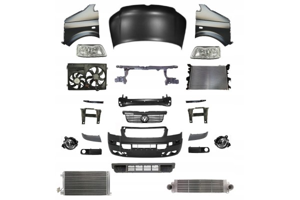VW T5 TRANSPORTER 03 09 FRONT MASK BUMPER BELT