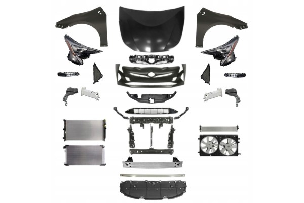 PRIUS 15 19 FRONT MASK BUMPER BELT FENDER LAMP