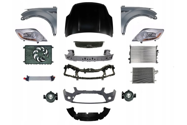 KUGA 08 13 FRONT BUMPER MASK BELT LAMP FENDER