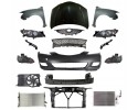 MAZDA 3 03 07 SDN FRONT MASK BUMPER BELT FENDER