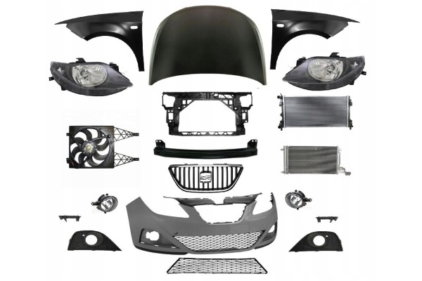 Ibiza 08 12 Front fender mask lamp belt bumper