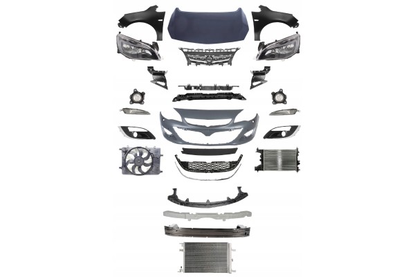 ASTRA J FRONT MASK BUMPER FENDER LAMP BELT
