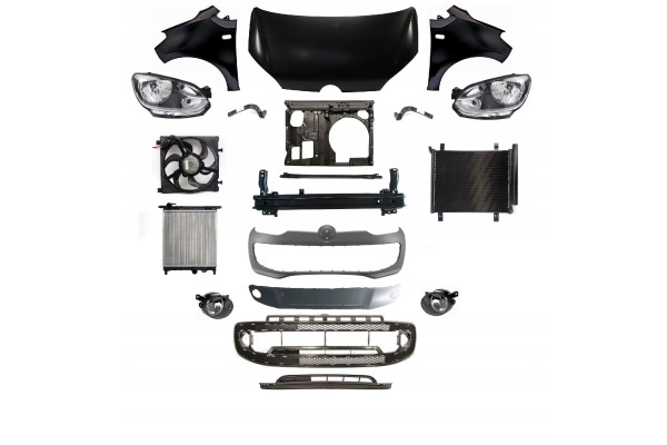 VW UP 12 16 FRONT MASK BUMPER BELT FENDER LAMP