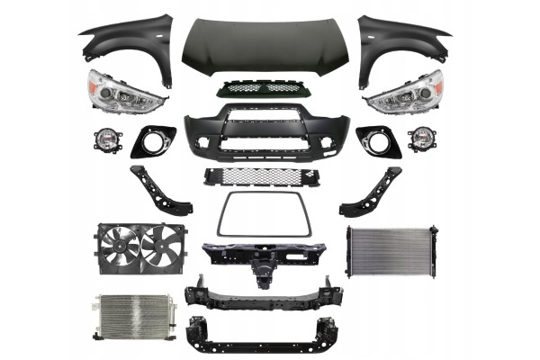 MITSUBISHI ASX 10 13 FRONT MASK BUMPER BELT LAMP