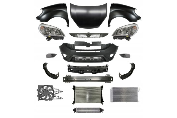 DOBLO 10 FRONT MASK BUMPER BELT LAMP FENDER