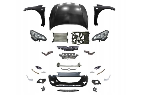 CORSA E 15 FRONT BUMPER MASK BELT FENDER LAMP